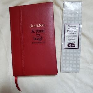 Leather writing journal